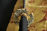 AISI 1060 Steel Full Tang Blade Dragon&Snake Tsuba Katana Sword #205 - Handmade Swords Expert