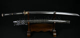 Quality Japanese Katana Samurai Sword Kobuse Blade Ray Skin Wrapped Saya Master Forged - Handmade Swords Expert