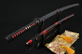 Full Black Steel Full Tang Blade Handmade Japan Samurai Katana Swords - Handmade Swords Expert