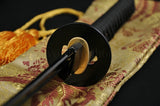 Full Black Steel Full Tang Blade Handmade Japan Samurai Katana Swords - Handmade Swords Expert