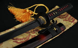 Full Black Steel Full Tang Blade Handmade Japan Samurai Katana Swords - Handmade Swords Expert