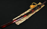 Full Black Steel Full Tang Blade Handmade Japan Samurai Katana Swords - Handmade Swords Expert