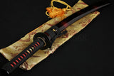 Full Black Steel Full Tang Blade Handmade Japan Samurai Katana Swords - Handmade Swords Expert