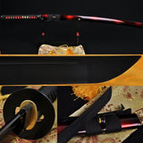 Full Black Steel Full Tang Blade Handmade Japan Samurai Katana Swords - Handmade Swords Expert