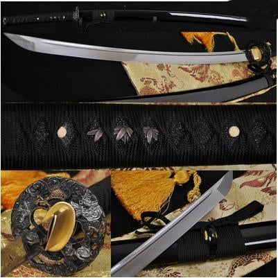 1060 High Carbon Steel Japanese Samurai Battle Ready Dragon Sword #219 - Handmade Swords Expert