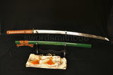 Hand Forged High Carbon Steel Japanese Samurai Sword Full Tang Blade #219 - Handmade Swords Expert