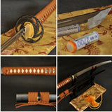 Handmade 41" Japanese Samurai Sword Katana Aisi 1060 Steel #125 - Handmade Swords Expert