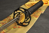 1095 Carbon Steel Iron Tsuba Double Blood Grooves Japanese Samurai Swords - Handmade Swords Expert