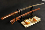 41" Handmade Japanese Samurai Tiger Sword Katana Clay Tempered Full Tang Blade - Handmade Swords Expert