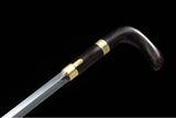 Chinese Cane Sword Folded Damascus Steel Blade Handmade Quality Swords - Handmade Swords Expert