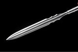 Hand Forged Spear Sword Damascus Folded Steel Full Tang Blade - Handmade Swords Expert