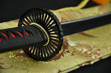 Hand Forged Japanese Samurai Sword Katana Wheel Tsuba Full Tang Blade - Handmade Swords Expert
