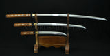 High Quality Hand Forged Japanese Samurai Sword Set ( Katana + Wakizashi +tanto) - Handmade Swords Expert