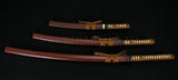 High Quality Hand Forged Japanese Samurai Sword Set ( Katana + Wakizashi +tanto) - Handmade Swords Expert