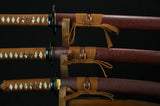 High Quality Hand Forged Japanese Samurai Sword Set ( Katana + Wakizashi +tanto) - Handmade Swords Expert