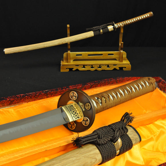 Hand Forged Japanese Samurai Sword Katana Swords Folded Steel Tempered Hamon - Handmade Swords Expert