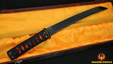 Full Black Blade Japanese Samurai Sword Tanto Short Edge - Handmade Swords Expert