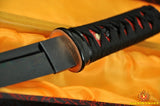 Full Black Blade Japanese Samurai Sword Tanto Short Edge - Handmade Swords Expert