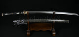 Fully Hand Forged Japanese Samurai Sword Katana Kobuse Blade RaySkin Wrapped Saya - Handmade Swords Expert