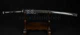 Fully Hand Forged Japanese Samurai Sword Katana Kobuse Blade RaySkin Wrapped Saya - Handmade Swords Expert