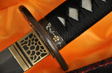 Fully Hand Forged Japanese Samurai Sword Katana Kobuse Blade RaySkin Wrapped Saya - Handmade Swords Expert