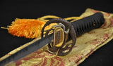 Handmade Japanese Samurai Swords Katana Clay Tempered Crane Tsuba Full Tang - Handmade Swords Expert