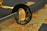 Authentic  Japanese Samurai Sword Katana Clay Tempered Folded Steel - Handmade Swords Expert