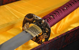 Authentic Clay Tempered Folded Steel Japanese Samurai Swords Katana - Handmade Swords Expert