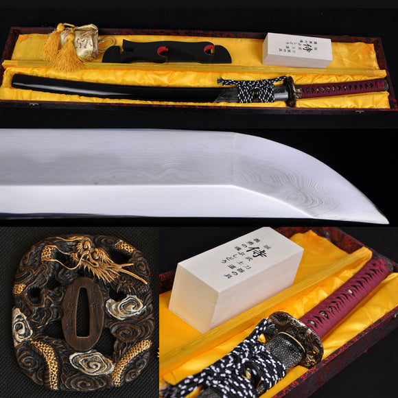 Authentic Clay Tempered Folded Steel Japanese Samurai Swords Katana - Handmade Swords Expert