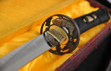 Handmade Japanese Classical Samurai Sword Authentic Katana Brass Fishes Stuba RaySkin - Handmade Swords Expert