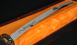 Japanese Samurai Katana Dragon Sword Clay Tempered Engraved Blade - Handmade Swords Expert