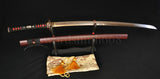 Japanese Samurai Katana Dragon Sword Clay Tempered Engraved Blade - Handmade Swords Expert