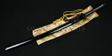 41"handmade Japanese Samurai Katana Kill Bill Sword Folded Steel Full Tang Blade - Handmade Swords Expert