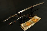 Folded Steel Clay Tempered Full Tang Blade Japanese Katana Sword - Handmade Swords Expert