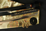 Folded Steel Clay Tempered Full Tang Blade Japanese Katana Sword - Handmade Swords Expert