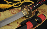 Clay Tempered Folded Steel Blade Ray Skin Saya Japanese Samurai Sword Katana - Handmade Swords Expert