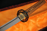 41" Japanese Samurai Katana Functional Sword Clay Tempered Unokubi-zukuri Blade - Handmade Swords Expert