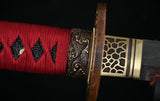 41"japanese Samurai Katana Practice Sword Clay Tempered Blade - Handmade Swords Expert
