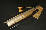 Clay Tempered Swords Folded Steel Full Tang Blade Japanese Samurai Sword - Handmade Swords Expert