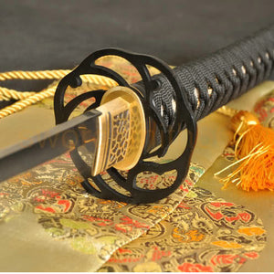 Clay Tempered Swords Folded Steel Full Tang Blade Japanese Samurai Sword - Handmade Swords Expert