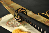 Clay Tempered Swords Folded Steel Full Tang Blade Japanese Samurai Sword - Handmade Swords Expert