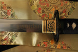 Clay Tempered Swords Folded Steel Full Tang Blade Japanese Samurai Sword - Handmade Swords Expert