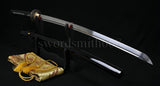 Handmade Japanese Samurai Functional Sword Katana Real Folded Steel Blade - Handmade Swords Expert