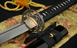 Handmade Japanese Samurai Functional Sword Katana Real Folded Steel Blade - Handmade Swords Expert