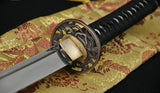 Handmade Japanese Samurai Functional Sword Katana Real Folded Steel Blade - Handmade Swords Expert