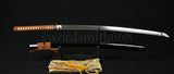Handmade Japanese Samurai Functional Sword Katana Folded Steel Blade Crane Tsuba - Handmade Swords Expert
