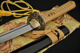 Handmade Japanese Samurai Functional Sword Katana Folded Steel Blade Crane Tsuba - Handmade Swords Expert