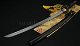 Folded Steel Full Tang Blade Japanese Samurai Sword Katana Wheel Stuba Style - Handmade Swords Expert