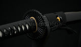 Folded Steel Full Tang Blade Japanese Samurai Sword Katana Wheel Stuba Style - Handmade Swords Expert