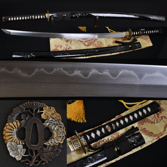 Clay Tempered Full Tang Blade Japanese Samurai Sword Katana - Handmade Swords Expert